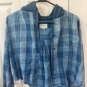 American eagle never worn cropped flannel